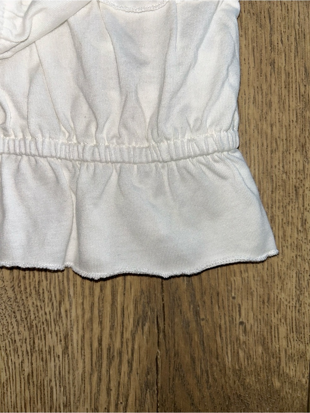 Universal Thread White Ruffle Tank Top with Tie Front - Picture 4 of 5
